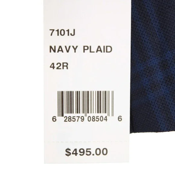 Cardinal of Canada NWT 100% Wool Sport Coat Size 42R US In Blues Plaid
